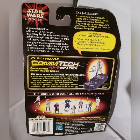 Vintage 1998 Hasbro Star Wars Episode 1 Jar Jar Binks action figure - Picture 4 of 8